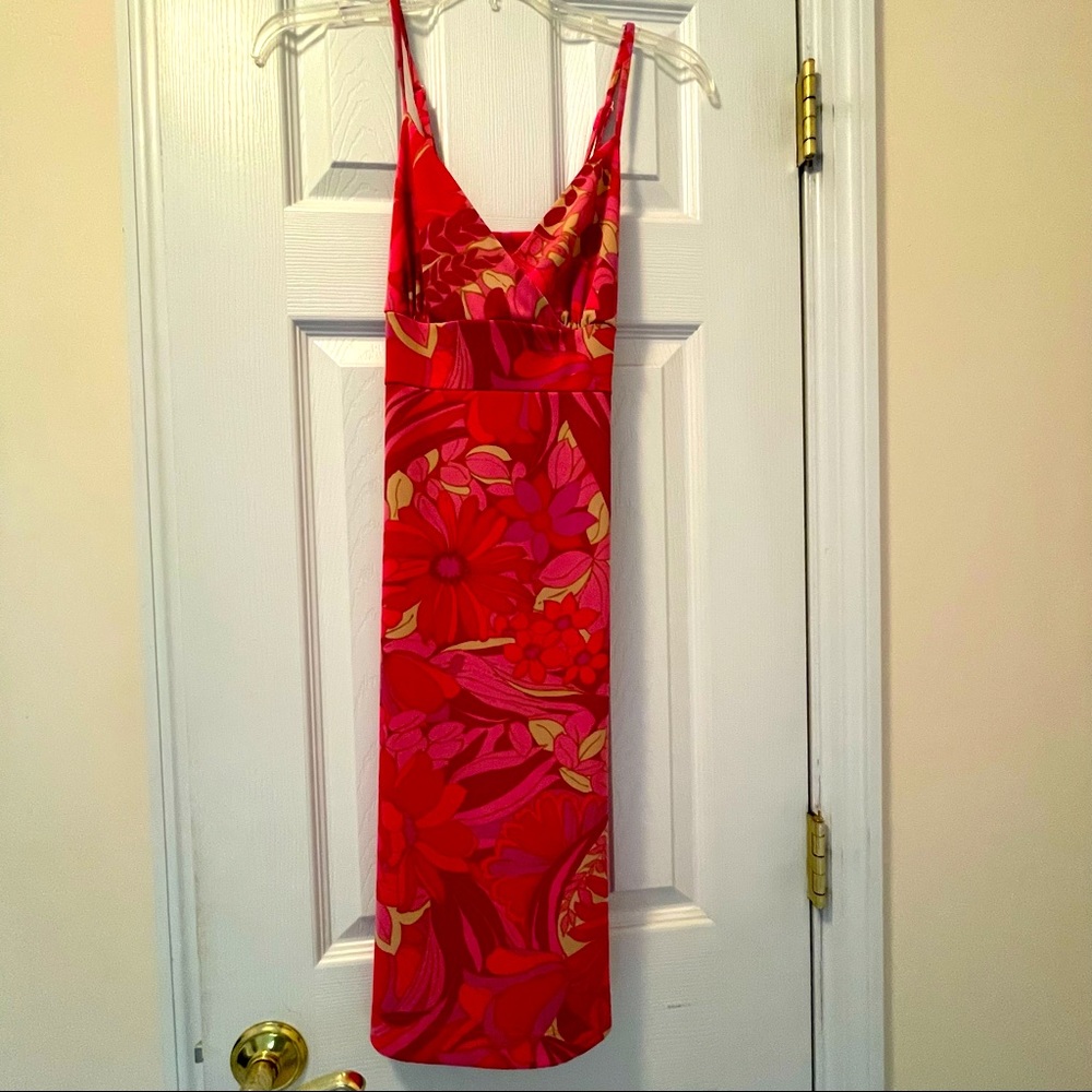 Express colorful day or evening dress